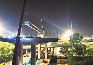 湖北武漢首個裝配式高架橋工程迎來關(guān)鍵進展
